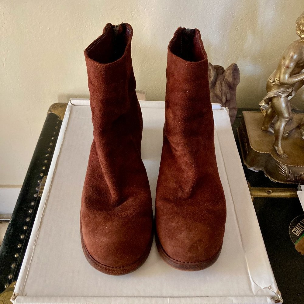 Guidi 796 red stag reverse leather boots 38 7 7.5